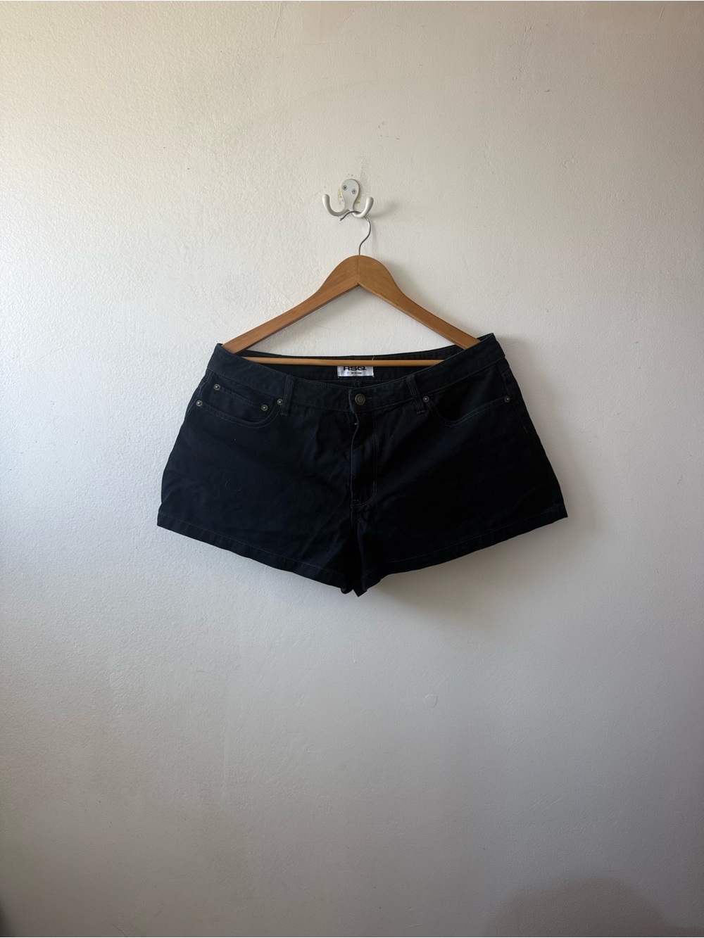 RSQ Black denim shorts